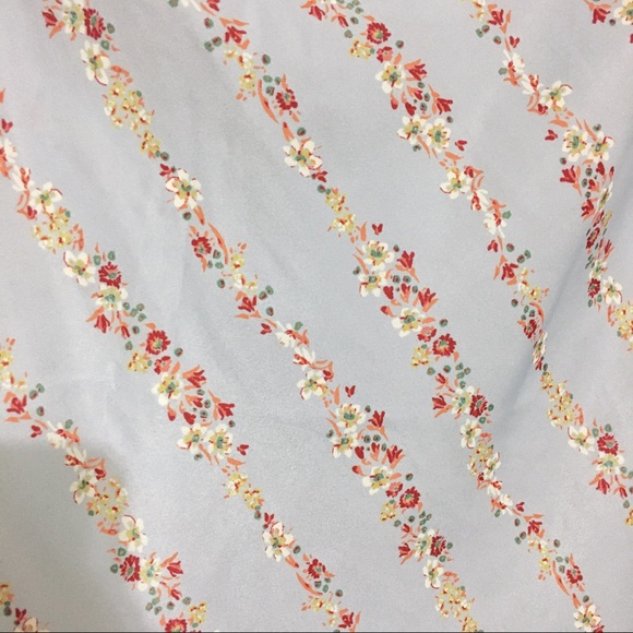 Free People Intimately FP Blue Floral Silk Slip Dress Size L NWOT - Picture 9 of 10